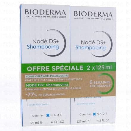 BIODERMA Nodé - DS+ shampooing antipelliculaire intense lot de 2x125ml