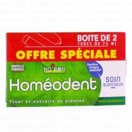 HOMEODENT Soin blancheur lot de 2 x 75ml