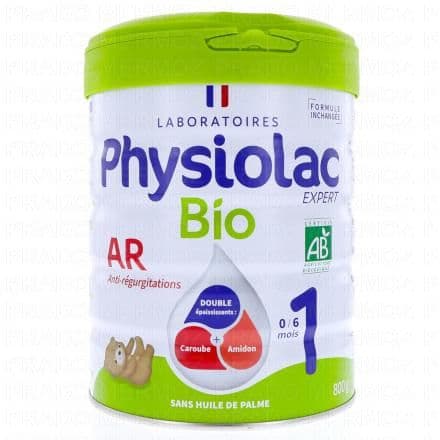 PHYSIOLAC AR Bio Lait Infantile 1er âge 800g